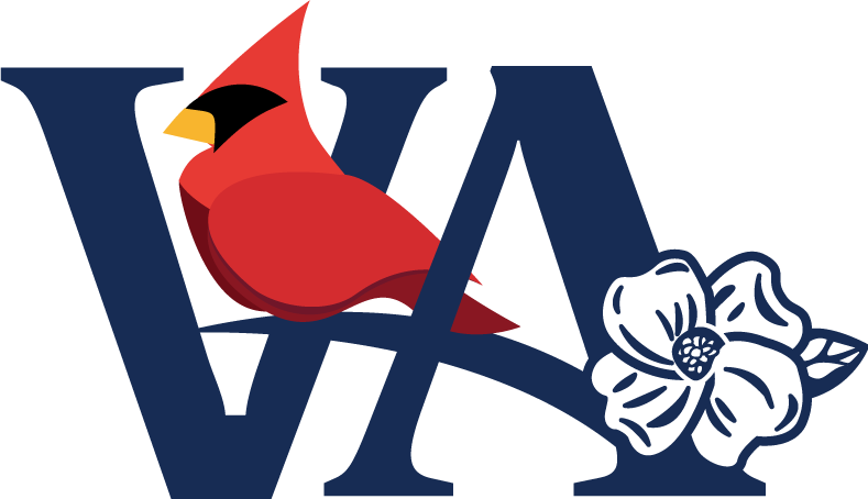 Logo của Virginia Cardinal màu xanh
